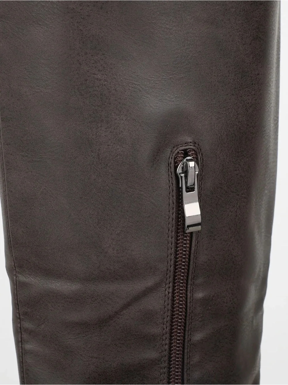 SIMMI London Miles Brown Knee High Tab Detail Boots